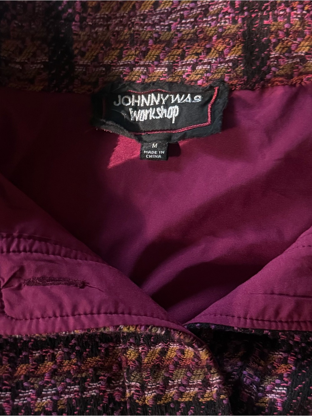 Like New ❥ Johnny Was Workshop ❥ Georgina Plaid Embroidered Jacket ❥ MSRP $400 - Picture 7 of 7